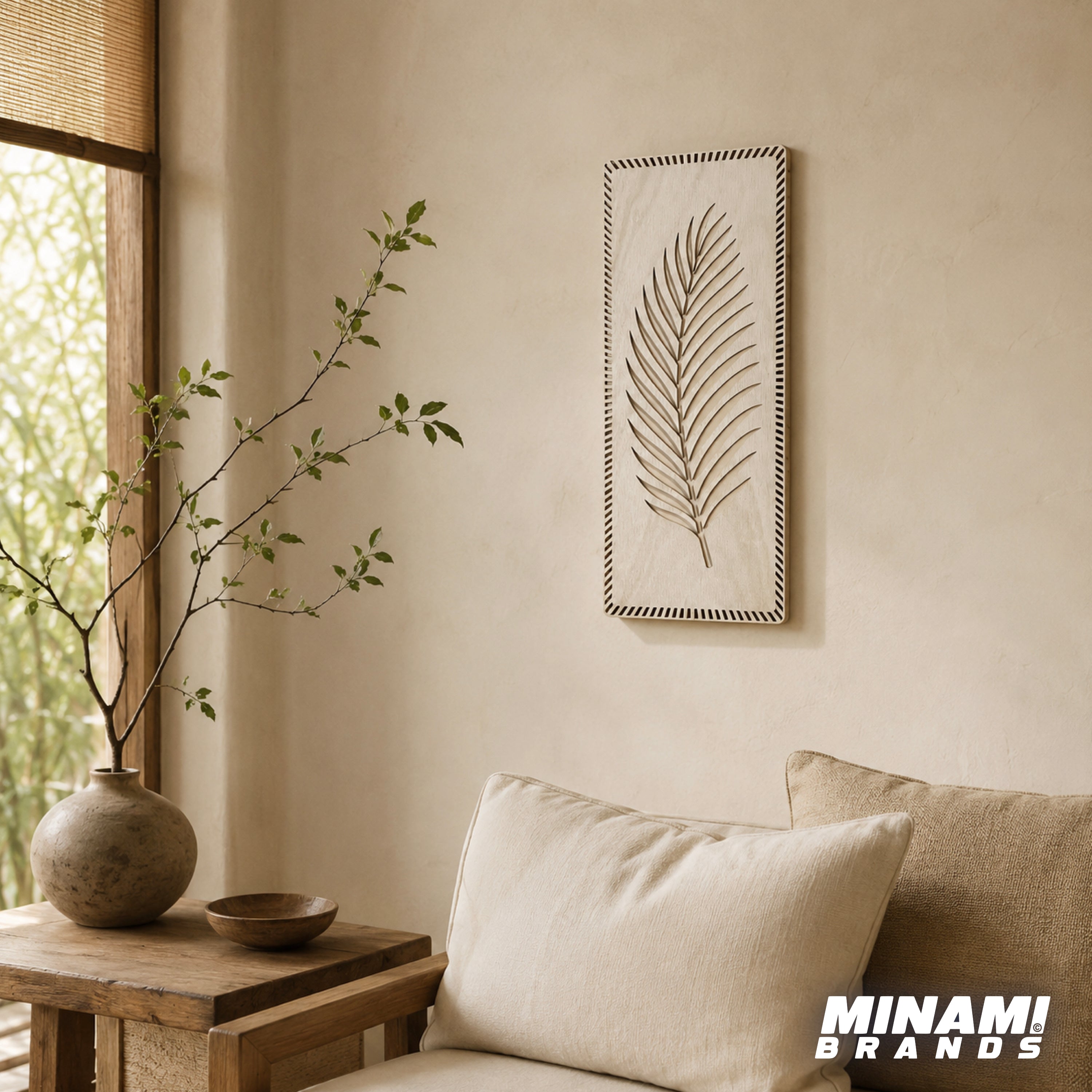 Palm Fan Wall Art Panel - Tropical Canopy Lineup