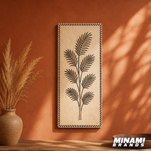Palm Tree with 7 Fans Wall Art Panel - Tropical Canopy Lineup