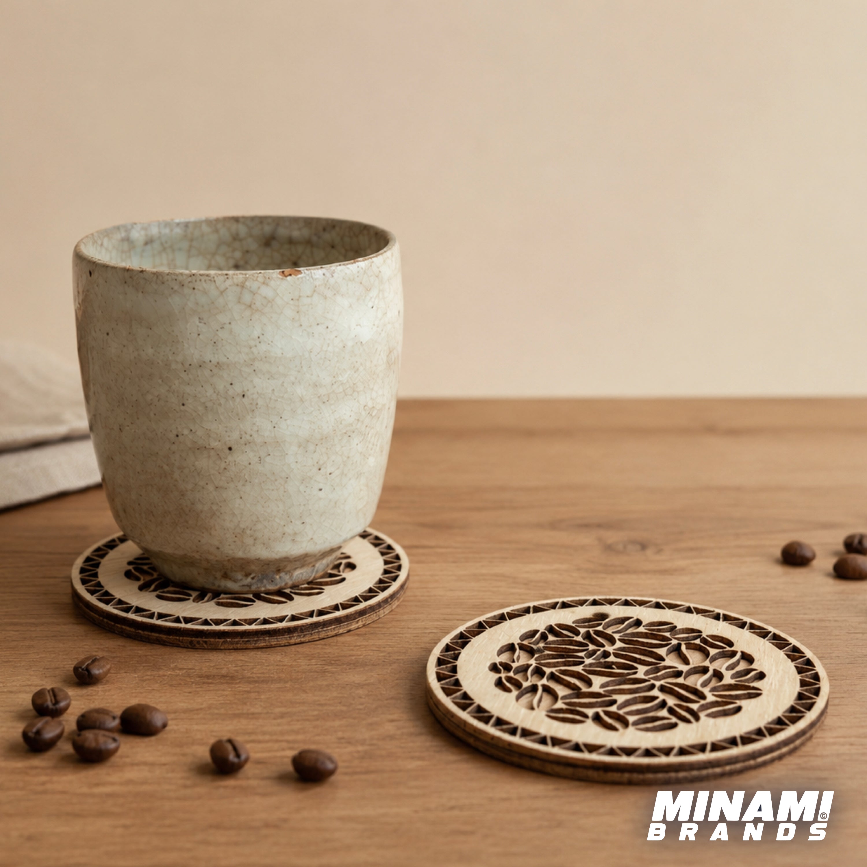 Coffee Time Coaster - Wooden Home Decor