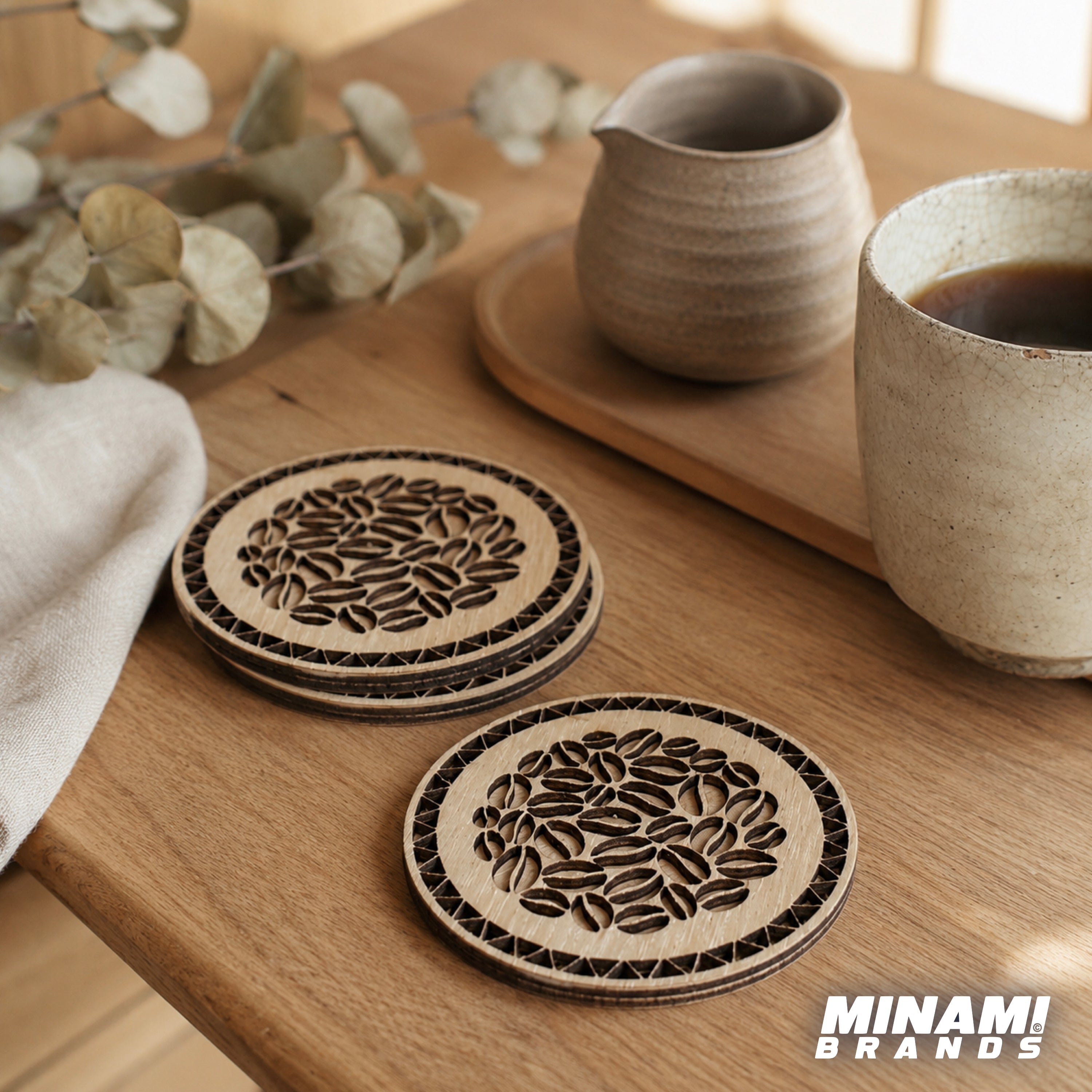 Coffee Time Coaster - Wooden Home Decor