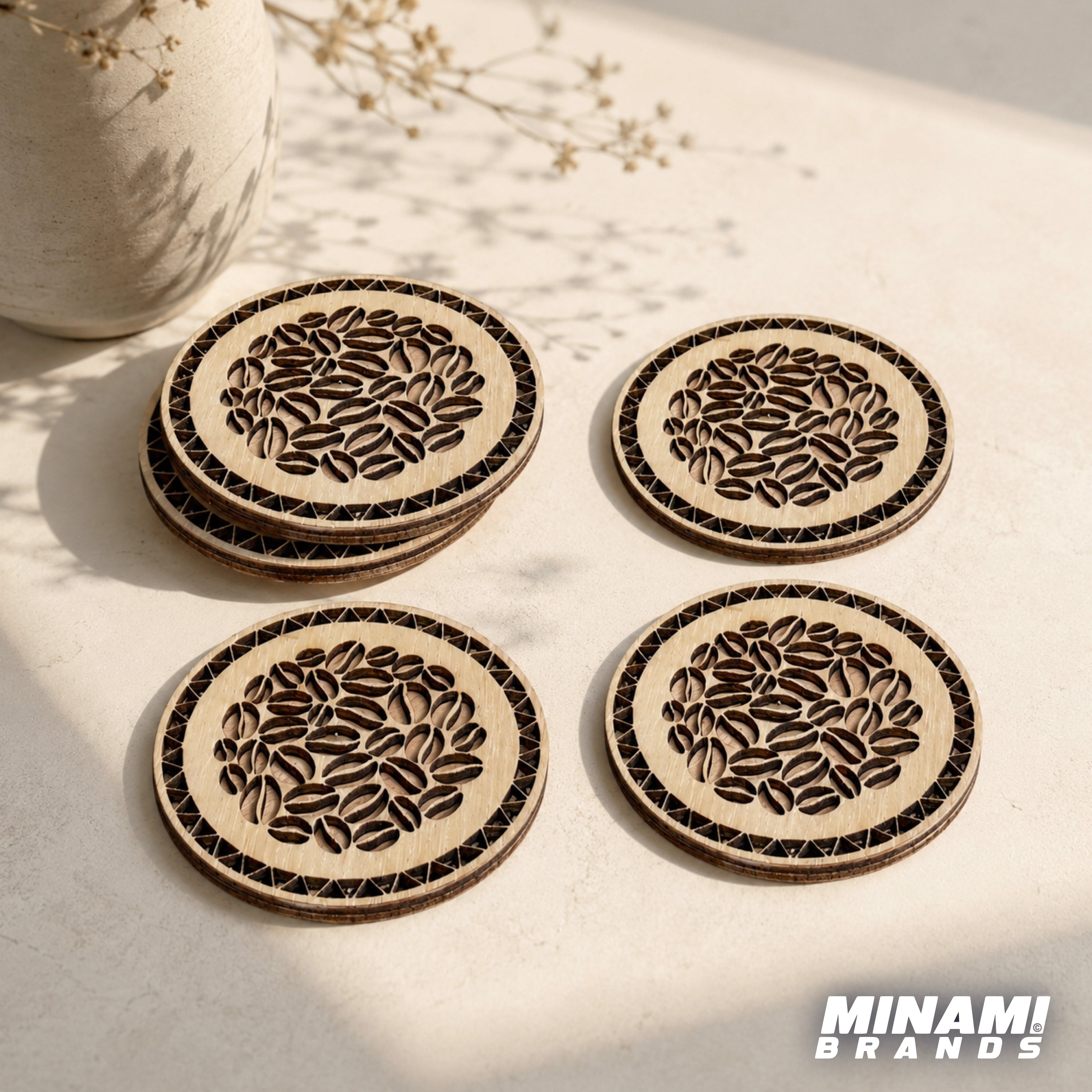 Coffee Time Coaster - Wooden Home Decor
