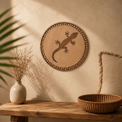 Gecko Silhouette Panel – MINAMI Brands Rainforest Collection